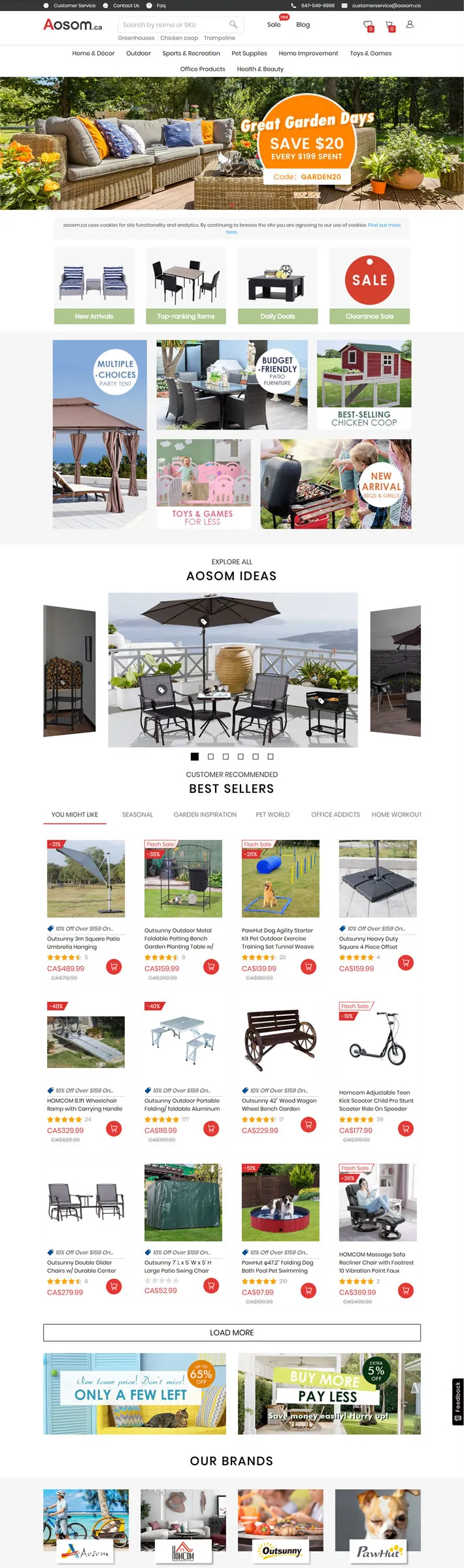 Aosom.ca: Your One-Stop Canadian Hub for Affordable, High-Quality Home, Outdoor & Lifestyle Essentials